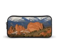 Eekstdbn Pikes Peak Colorado - Astuccio per cancelleria da ufficio, semplice e robusto, con chiusura a cerniera, portatile, da viaggio