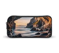 Eekstdbn Sea Pencil Case Office Stationery Organizer Semplice Robusta Chiusura a Cerniera Portatile Matita Sacchetto Ufficio Viaggio Borsa Multiuso