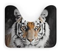 Eekstdbn Tiger Tappeto da bagno antiscivolo, facile da pulire, ad asciugatura rapida, per pavimento del bagno, lavabile in lavatrice, super assorbente, a forma di U, 40,6 x 50,8 cm