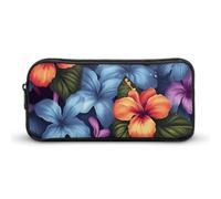 Eekstdbn Tropicale floreale matita caso ufficio cancelleria organizzatore semplice robusta chiusura a cerniera borsa portamatite ufficio viaggio borsa multiuso