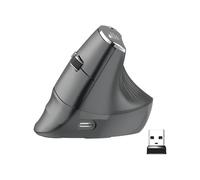 Eelexa Mouse verticale ergonomico: mouse ottico Bluetooth 2.4G Dual Mode per computer, mouse wireless ricaricabile, compatibile con Windows e Mac OS