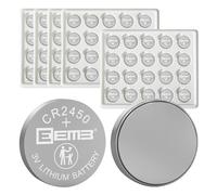 EEMB 100PACK CR2450 Batteria 3V al litio Batterie 2450 a bottone DL2450 ECR2450 BR2450 per orologi lampade da tè candele votive sistema di allarme portachiavi auto telecomando calcolatrici giocattoli