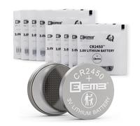EEMB 10PACK CR2450 Batteria 3V al litio 2450 Batterie a bottone DL2450 ECR2450 BR2450 per orologi lampade da tè candele votive sistema di allarme portachiavi auto telecomando calcolatrici giocattoli