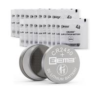 EEMB 20PACK CR2450 Batteria 3V al litio 2450 Batterie a bottone DL2450 ECR2450 BR2450 per orologi lampade da tè candele votive sistema di allarme portachiavi auto telecomando calcolatrici giocattoli