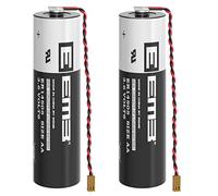 EEMB 3.6V ER6V batteria ER14505 2700mAh batteria al litio di ricambio compatibile con Toshiba PLC ER6VC119A/119B batteria con spina nera LS14500-MDS (2 pezzi)