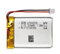 EEMB 3.7V 320mAh 402535 Lipo Batteria ricaricabile agli ioni di polimero di litio con connettore Molex-Assicurarsi che la polarità del dispositivo corrisponda alla batteria prima dell'acquisto!!!