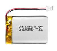 EEMB 3.7V 820mAh 653042 Lipo Batteria ricaricabile agli ioni di polimero di litio con connettore JST-Assicurarsi che la polarità del dispositivo corrisponda alla batteria prima dell'acquisto!!!