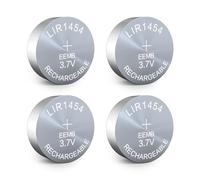 EEMB 4PACK LIR1454 Batteria ricaricabile a bottone agli ioni di litio 3.7V Batteria a gettoni per auricolari Dispositivo indossabile Orologio