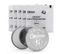 EEMB 5 PACK CR1620 Batteria 3V al litio Batteria a bottone a moneta 1620 Batteria ECR1620, DL1620 per orologio, portachiavi calcolatrice telecomando auto telecomando gioco mobile giocattoli