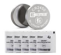 EEMB Batterie a Bottone Al Litio CR2450, 3V, 5 Pezzi