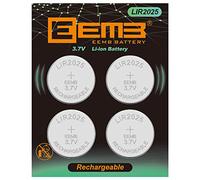 EEMB LIR2025 - Batteria ricaricabile con 4 batterie a bottone agli ioni di litio da 3,7 V, 45 mAh, per chiave telecomando auto (4)
