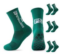 EEPLUYTY Calzini Sportivi Da Calcio, Calzini Sportivi Antiscivolo Da Calcio, Calzini Sportivi Da Calcio Antiscivolo e Antiodore (IT, Numero, 35, 47, Regular, Regular, 3, verde erba)