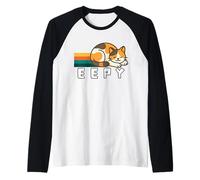 Eepy Cat Eepy Sleepy Cat, Meme Silly Sleepy Cat, Divertente Gatto Maglia con Maniche Raglan