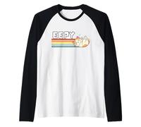 Eepy Cat Eepy Sleepy Cat, Meme Silly Sleepy Cat, Divertente Gatto Maglia con Maniche Raglan