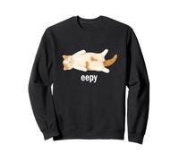 Eepy Funny Sleepy Cat Meme Viral Hilarious Sleepy Lazy Cat Felpa