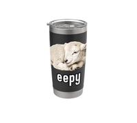 Eepy Lamb Carino Pecora Addormentata Meme Divertente Bicchiere termico in acciaio inox doppia parete