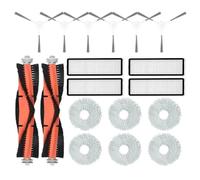 EEQANAO 18PCS for Xiao-Mi Robot Aspirapolvere S10 + /S10 Plus Aspirapolvere Spazzola Laterale Principale Filtro Hepa Mop Straccio Parti di Stoffa Accessori