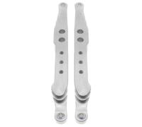 EEQANAO 2 Pezzi di Asta di Supporto Inferiore for ammortizzatori Posteriori in Lega Lavorata for RC for modellini di Auto Hobby 1-10 Vrx for Oct-Ane for Ve-TTA for Kar-oo Hop-Up potenziato(Silver)
