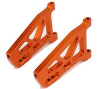 EEQANAO 2 Pezzi di Bracci di Controllo della Sospensione Anteriore Inferiore in Alluminio 513007 Auto RC 1/10 FS Camion Buggy 53810 2 Pezzi di Parti RC Hop-up in Lega aggiornate(Orange)