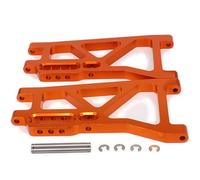 EEQANAO Bracci di Controllo della Sospensione Inferiore Posteriore 513008 for modellismo Rc Hobby Car 1/10 FS Racing Truck Buggy 53810 Parti Hop-Up in Lega di Alluminio(Orange)