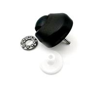 EEQANAO for EC-OVACS Ruota Orientabile Anteriore for X1 Omni /T10 Plus / X1 / T10 / T20 Turbo Robot Aspirapolvere Pezzi di Ricambio Accessori(Black Caster)