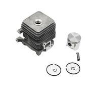 EEQANAO Kit Cilindro e pistone da 34 mm Adatto for STL FS55 FS45 BR45 KM55 HL45 HS45 HS55, Attrezzi da Giardino, decespugliatore, tagliabordi, Pezzi di Ricambio