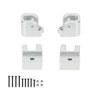 EEQANAO Supporto for Barra di accoppiamento Superiore in Lega di Alluminio for 1-10 for Losi for Ba-JA Rey for Auto RC Hammer Rey U4, Parte aggiornata(Silver)