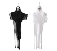 Eerie - Set di decorazioni di Halloween per spose spettrali e tosaerba cupi con tessuto trasparente per decorazione di feste a tema casa spettrale