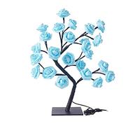 EESLL Albero di rose con 24 luci a LED bianco caldo, alimentato tramite USB, per mamma e ragazza, decorazione per la casa e la camera da letto