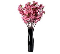 EESLL Fiori artificiali di pesco, 15 mazzi di fiori di pesco primaverili da 66 cm, fiori di seta, fiori finti alti, rami di pesco per matrimoni, casa, Natale
