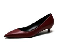 Eestfy Décolleté Eleganti Donna Kitten Heel Punta A Punta Slip On | Riunioni Business, Pendolarismo Ufficio, Pronte Per Colloquio, Silhouette Elegante, Suola Resistente