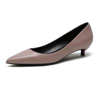 Eestfy Décolleté Eleganti Donna Kitten Heel Punta A Punta Slip On | Riunioni Business, Pendolarismo Ufficio, Pronte Per Colloquio, Silhouette Elegante, Suola Resistente