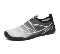 Eestfy Scarpe Acquatiche per Uomini Donne Asciugatura Rapida Scarpe Acquatiche A Piedi Nudi con Maglia Traspirante Leggere Scarpe da Bagno da Spiaggia per Piscina Escursionismo,Nero,35 EU