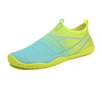 Eestfy Scarpe Acquatiche per Uomini Donne Asciugatura Rapida Scarpe Acquatiche A Piedi Nudi con Maglia Traspirante Leggere Scarpe da Bagno da Spiaggia per Piscina Escursionismo,Verde,37 EU