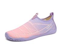 Eestfy Scarpe Acquatiche per Uomini Donne Asciugatura Rapida Scarpe Acquatiche A Piedi Nudi con Maglia Traspirante Leggere Scarpe da Bagno da Spiaggia per Piscina Escursionismo,Viola,43 EU