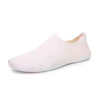 Eestfy Scarpe Acquatiche per Uomini Donne Asciugatura Rapida Scarpe da Spiaggia da Nuoto A Piedi Nudi Leggere Traspiranti Calze Acquatiche per Surf Correre Piscina Yoga,Bianca,36 EU