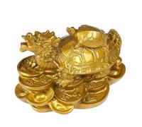 Eeuye 1 Pezzo di Statua di Tartaruga Drago Feng Shui in, Statuetta per Monete, Denaro, Ricchezza, Fortuna, Decorazioni per Ufficio