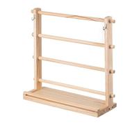 Eeuye 4 Ripiani in Legno per Nastri Porta Rocchetti di Nastro Espositore Portaoggetti per Nastri Artigianali per La Stanza dei Lavori Manuali Organizer per Nastri