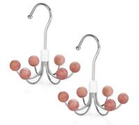 Eeuye Confezione da 2 Grucce per Felpe con Cappuccio con 6 Palline, Gancio Girevole A 360° per, Gancio per Sciarpe, Ganci per Armadi, Organizer per, Gancio per Reggiseno
