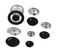 Eeuye Set di Cappelli da Cucina, Utensili Pratici, Bruciatori, Corone e Cappucci per Fiamme, Set di Cappucci per Cucine A da Forno, In Metallo per Fornelli