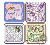 Eeveelutions Pokemon Eievui & Set di asciugamani dal design antico Giappone
