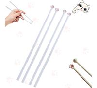 Eevhrqw Cat Paw Chopsticks,Reusable Non-Slip Pink Chopsticks,Cute & Unique Pink Paw Prints Reusable Non-Slip Lightweight Easy,Funny with Animals Chop Sticks for Cat Lovers Gifts for Family