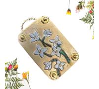 Eevhrqw Micro Flower Press,Mini Flower Embosser,Functional Micro Flower Press Locket, Botanical Art & Crafts DIY Metal Embossing, The Best Gift for Plant Lovers And Craft Lovers