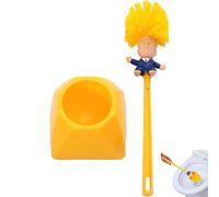 Eevhrqw Scopino Bagno WC Donald Trump,scovolino Trump,scopino Bagno WC Forma Donald Trump,Donald Trump Toilet Brush,Scopino per WC con Manico Lungo per La Pulizia del Bagno