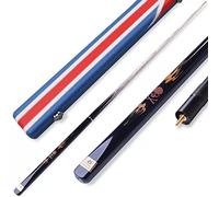 EEYJEMUT Stecca da biliardo stecca da biliardo stecca da biliardo stecca da biliardo stecca da biliardo in stile cinese nero a otto tavoli divisa a due sezioni/2/9,8 mm