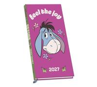 Eeyore 2027 Slim Diary Official Licensed Disney Diary, Week-to-View Layout, Compact Slim Format, Classic Winnie the Pooh Artwork Featuring Eeyore, Everyday Diary for Disney Fans