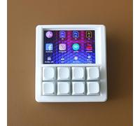 EezBotFun Macropad meccanico con schermo TFT da 3,5", 8 tasti programmabili, tastiera personalizzata alimentata ESP32, HID senza driver per streamer e designer, custodia stampata 3D open source