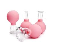 EEzyzy Set di 4 mini coppette massaggianti per il viso, set di coppettazione in silicone per massaggi facciali, set di coppettazioni in silicone per massaggi a vuoto