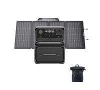 EF EcoFlow Centrale elettrica portatile RIVER 3 Max Plus con pannello solare da 220W, batteria LFP da 858Wh, uscita a 1200W, collegamento wireless, generatore solare per all’aperto, campeggio, camper