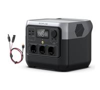 EF ECOFLOW RIVER 2 Pro 768 Wh - Power Station portatile con cavo XT60i, generatore solare con LiFeP04, 3 prese AC da 800 W, ricarica rapida in 70 ore, per campeggio, camper e corrente d’emergenza
